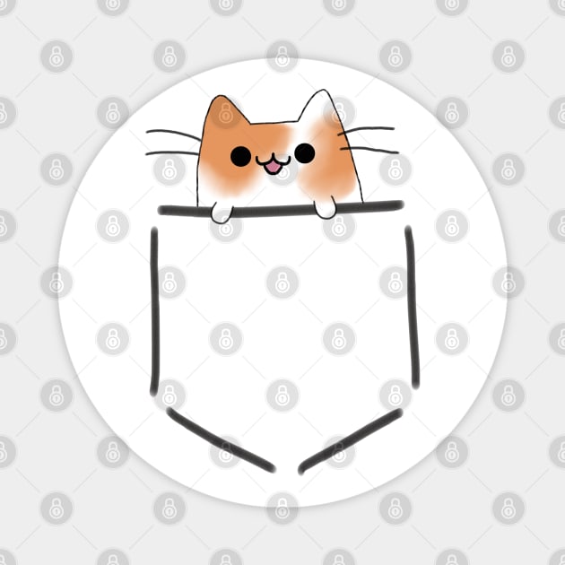 Pocket cat Magnet by HoloSayer